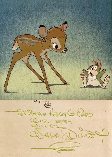 Thumper bambi original drawing for sale - playvirt