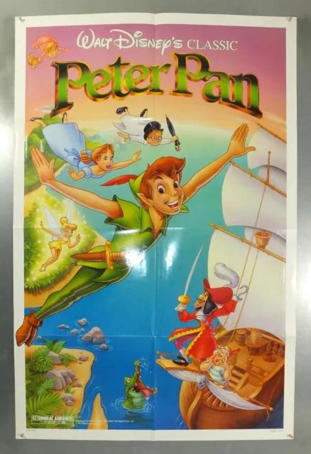 PETER PAN J M Barrie Walt Disney Original American One Sheet