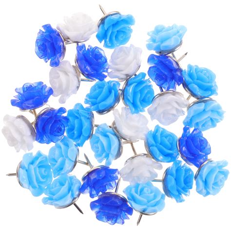 30pcs Flower Shape Push Pin Multi Function Thumbtacks Delicate Thumb