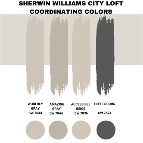 Sherwin Williams City Loft (Palette, Coordinating & Inspirations ...