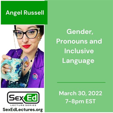Gender Pronouns Inclusive Language Sex Ed Lecture Series