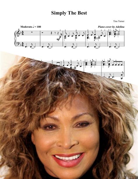 "The best" - Tina Turner - Piano Sheet Music