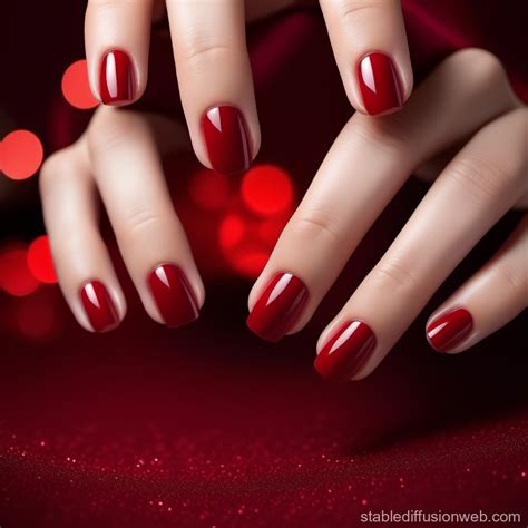 Red Nail Design Ideas Stable Diffusion En L Nea