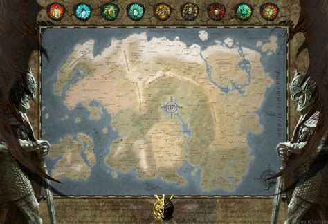 Tamriel Map The Elder Scrolls Universe By Dwarfchieftain On Deviantart