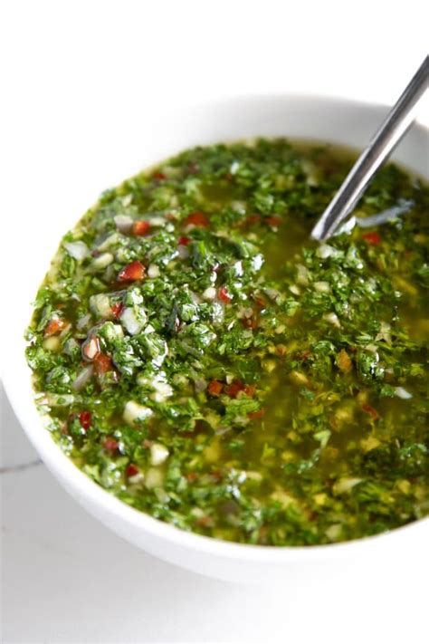 Chimichurri Recipe (How to Make Chimichurri Sauce) - The Forked Spoon