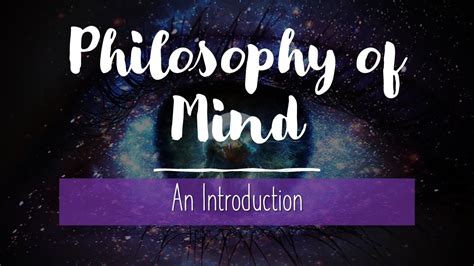 Metaphysics Introduction To The Philosophy Of Mind YouTube