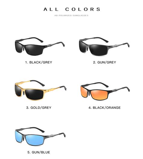 Classic Sports Polarized Sunglasses For Men Al Mg Frame Uv Protection Eyewear Buy Al Mg