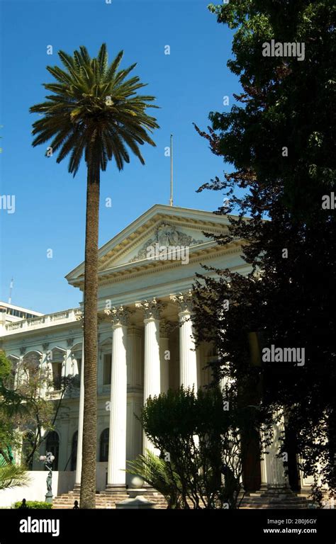 Chile Santiago Downtown National Congress Columns Stock Photo Alamy