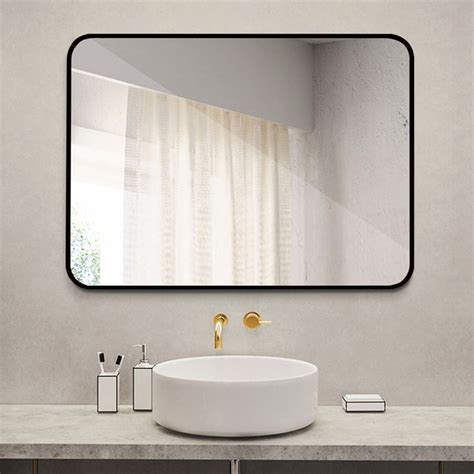 Metal Framed Wall Mounted Bathroom / Vanity Mirror