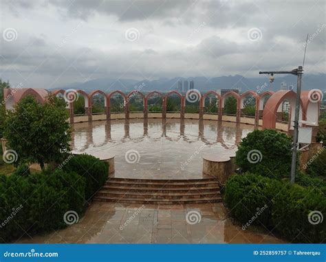 A View at Pakistan Monument Islamabad Stock Image - Image of view ...