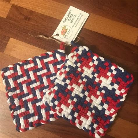 Woven Potholder Etsy