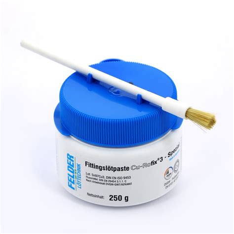Флюс-паста для пайки фитингов Cu-Rofix®3 FELDER - 250 грамм