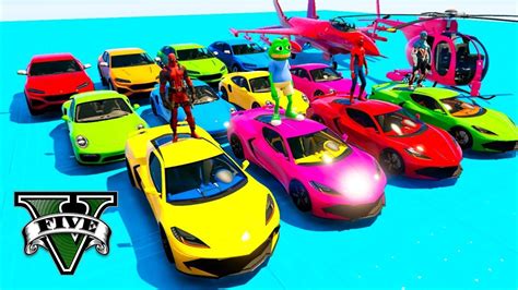 Gta V Mega Ramp On Bikes Fighter Jets And Boats By Trevor And Friends