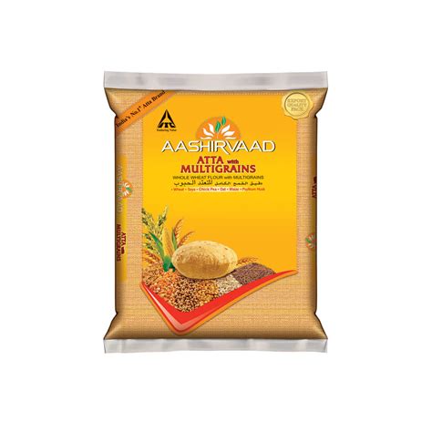 Aashirvaad Whole Wheat Flour Atta With Multigrain 5 Kg Online At Best Price Flour Lulu Uae