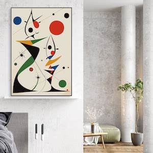 Joan Miro Art Print Miro Poster Miro Inspired Printable Wall Etsy