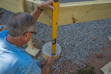 Installing Wood Deck Support Posts By Trex