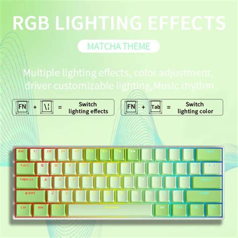 Buy Mathew Tech Hw61 Hot Swappable Mini Mechanical Keyboard 60 Layout 61 Key Rgb Lighting