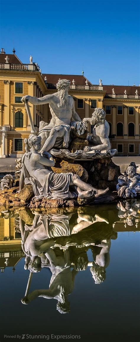 Fountain at Schönbrunn Palace Vienna Austria