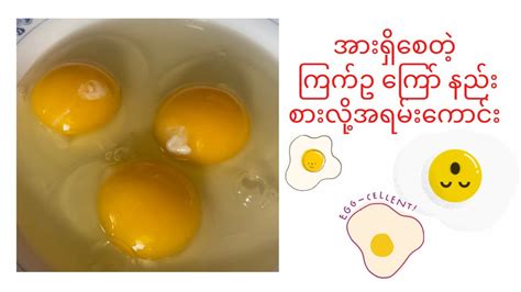 Fired Egg 🍳 ကြက်ဥ ကြော်စားမယ် အရသား ရှိရှိ Youtube