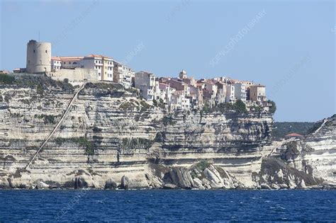 Limestone cliffs of Bonifacio - Stock Image - C025/5969 - Science Photo ...