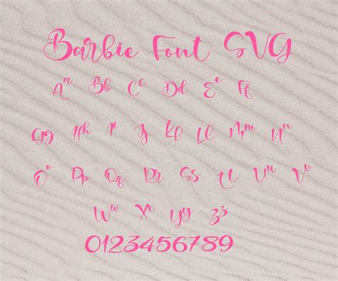 Barbie Font Svg Barbie Alphabet Font Girls Fonts Barbie Etsy