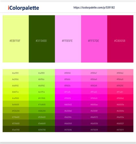 20 Latest Color Schemes with Dark Green And Hot Pink Color tone ...