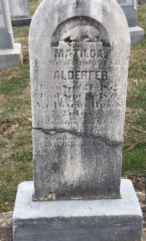 Matilda Alderfer 1852 1859 Memorial Find A Grave