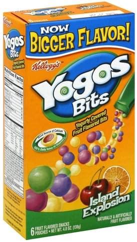 Yogos Island Explosion Yogurty Covered Fruit Flavored Bits - 6 ea ...