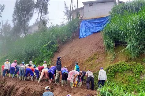 Longsor Tosari Nyaris Gerus Rumah Warga Radar Bromo