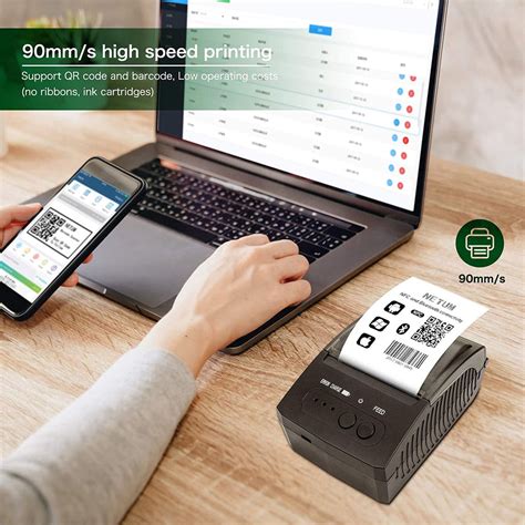 Netum Portable 58mm Bluetooth Thermal Receipt Printer Support Android