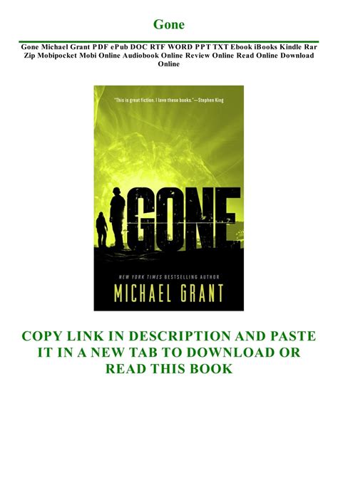Gone Michael Bennett Band 6