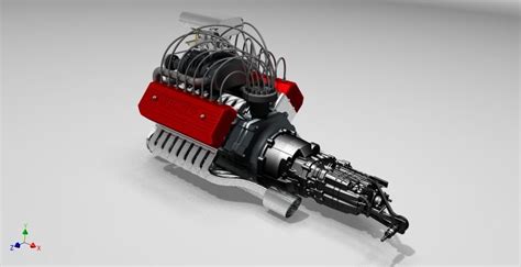 W16 Engine Muscle 3D Model 3D Printable CGTrader