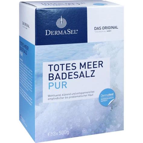 DERMASEL Totes Meer Badesalz Pur 1 5 Kg Preisvergleich PZN 7588031