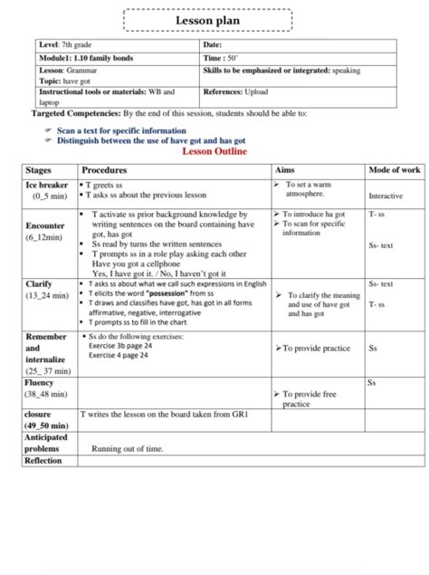 9th Grade lesson plans 