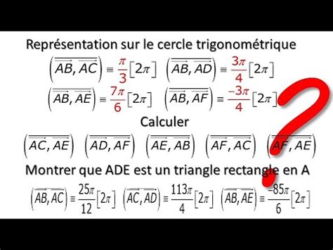 Exercice Sur La Trigonometrie Niveau Tronc Commun Youtube