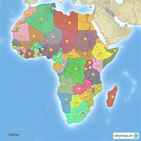 L Nder Afrikas Von Kibenz Landkarte F R Afrika