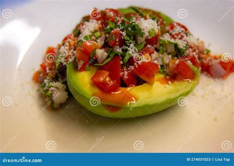 Spicy Avocado Salad Stock Image Image Of Cheese Organic 274031023