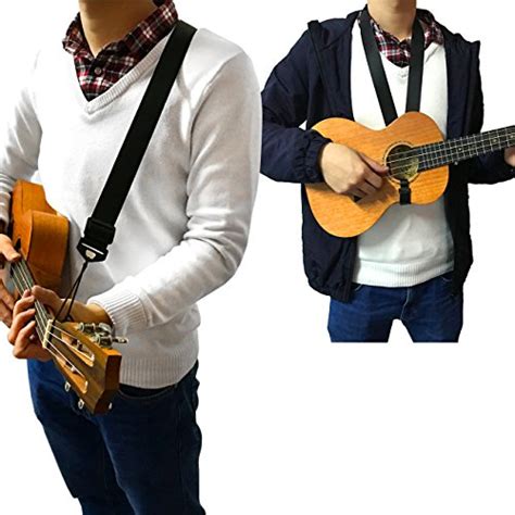 Double Use Adjustable Nylon Ukulele Strap - Can be Use as Ukulele Neck ...