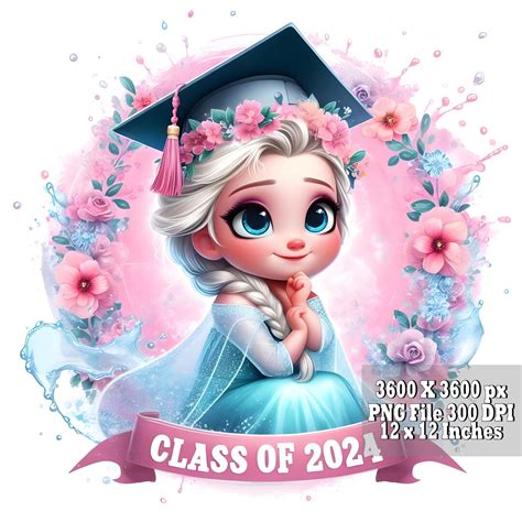 Png Elsa Frozen Design Elsa Graduation Png Kindergarten Graduation