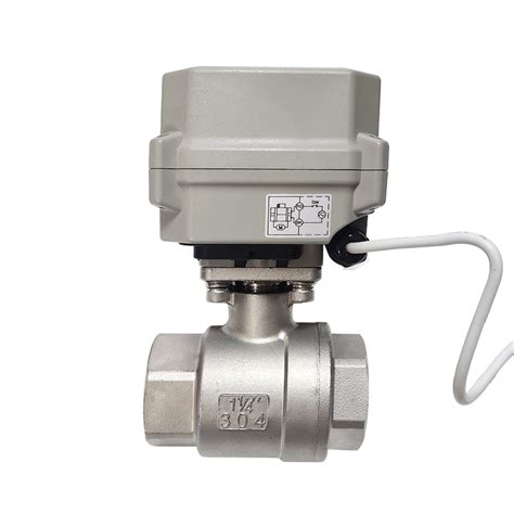 Stainless Steel Proportional Valve Way With Nm Actuator Motorized