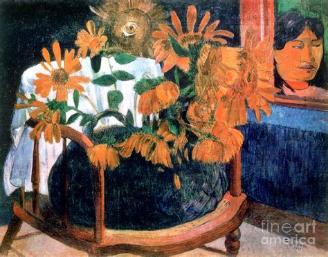 Sunflowers Artist Paul Gauguin By Print Collector