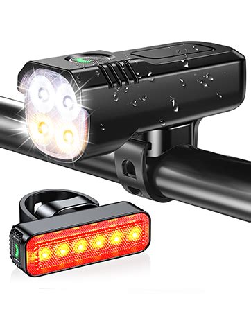 Babacom Bike Lights Modes Usb Rechargeable Bike Lights Front And