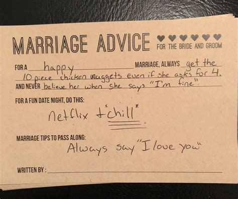 Funny Marital Advice For The Bride PINMOMSTUFF