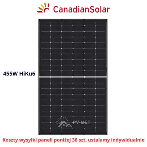 Panel Fotowoltaiczny Canadian Solar 455W HiKu6 CS6L 455