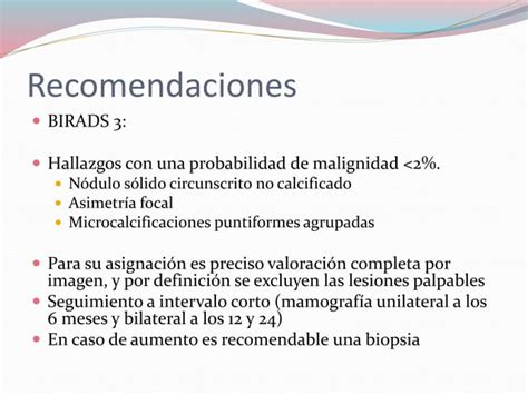 Clasificación birads PPT