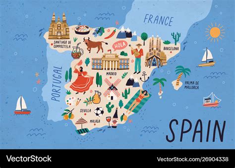 Tourist Map Of Spain