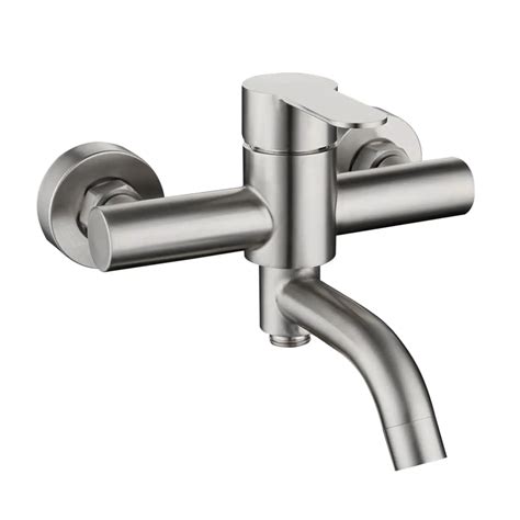 Stainless Steel G Hot And Cold Shower Mixer Faucet Shower Diverter Wall Mounted Bathroom