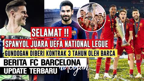 Selamatspanyol Juara Uefa National Leaguejordi Alba Angkat Piala