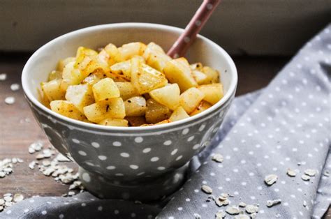 Getreide Milch Brei Mit Vanillebirnen In Brauner Butter Tiny Spoon