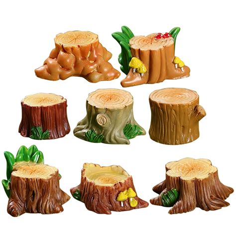 Pcs Creative Tree Stump Model Landscaping Decor Resin Stump Shape